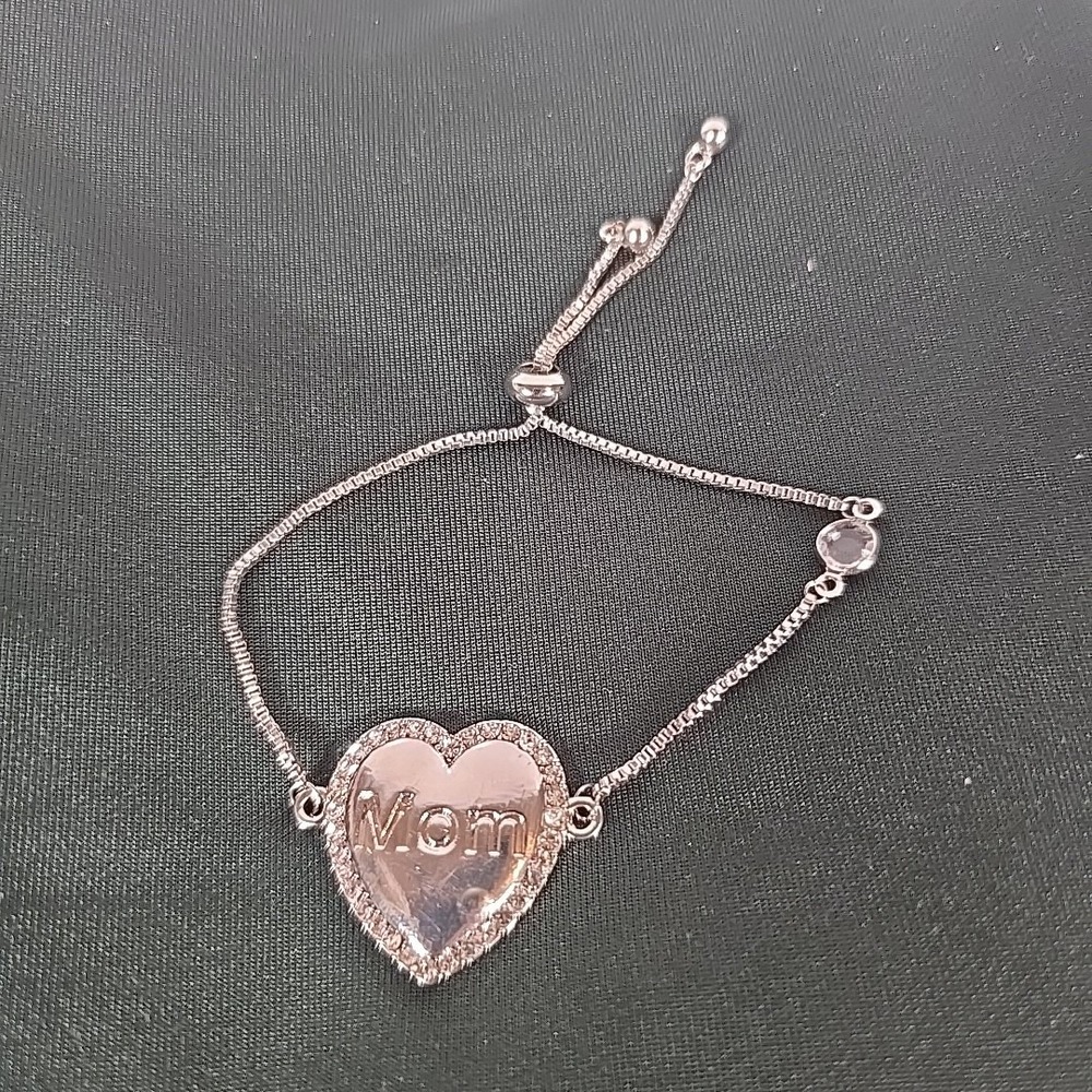 Mom Bracelet Silver Color Bolo‎ Closure